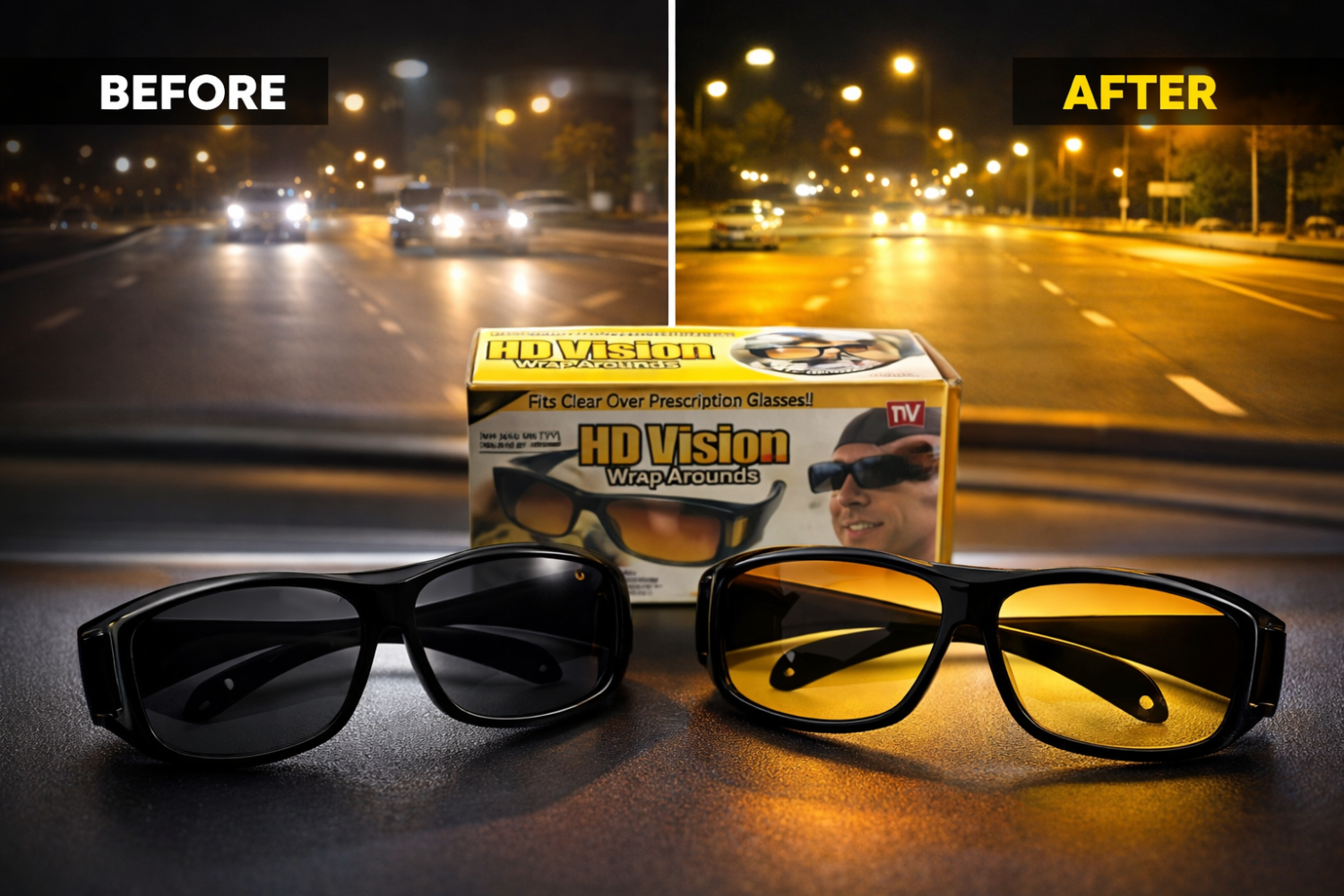نظارة Anti-Glare للقيادة